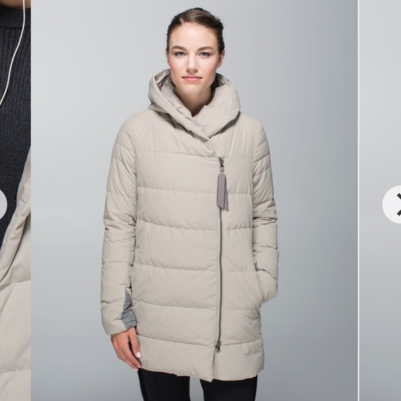 lululemon athletica Jackets & Blazers - Lululemon Tan Beige Puffy Blanket Puffer Jacket 4